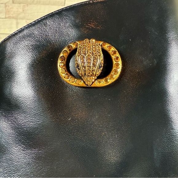 Kurt Geiger London Black Chelsea Square Toe Eagle Head Leather Boots SZ 41-US 10 - Picture 3 of 16